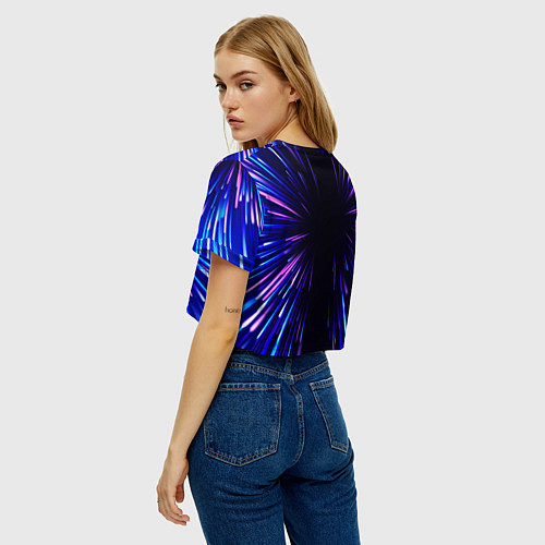 Женский топ Bon Jovi neon energy / 3D-принт – фото 4