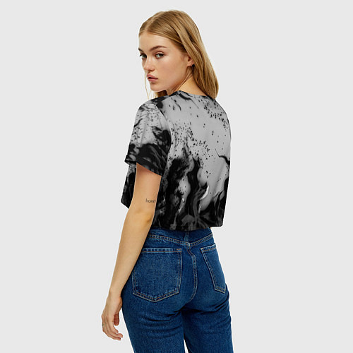 Женский топ NASA неоновый огонь / 3D-принт – фото 4