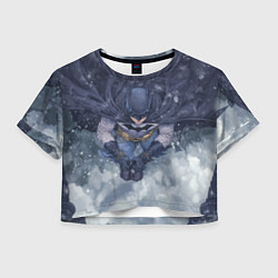 Женский топ Бэтмен на фоне снегопада