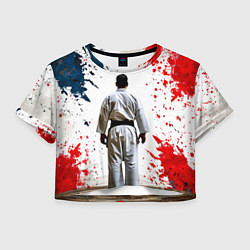 Женский топ Борец айкидо на белом