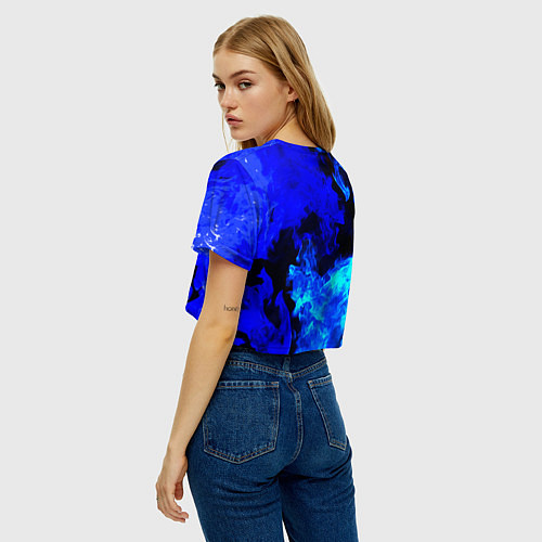 Женский топ Monster energy синий дым / 3D-принт – фото 4