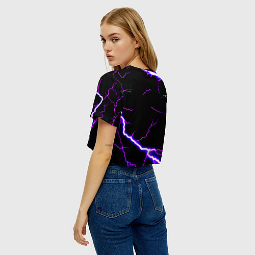 Женский топ Monster energy neon storm / 3D-принт – фото 4