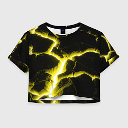 Футболка 3D укороченная женская The rift, цвет: 3D-принт