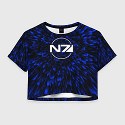 Женский топ Mass Effect blue energy
