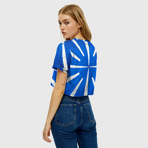 Женский топ Синяя мишень / 3D-принт – фото 4