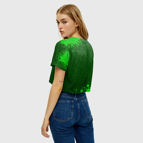 Женский топ Land Rover - green gradient / 3D-принт – фото 4
