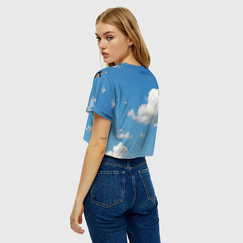 Женский топ Bombardino Crocodillo мем / 3D-принт – фото 4