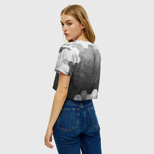 Женский топ GTA 6 - grey gradient / 3D-принт – фото 4