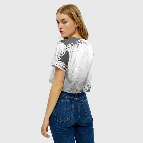 Женский топ HIM - white gradient / 3D-принт – фото 4