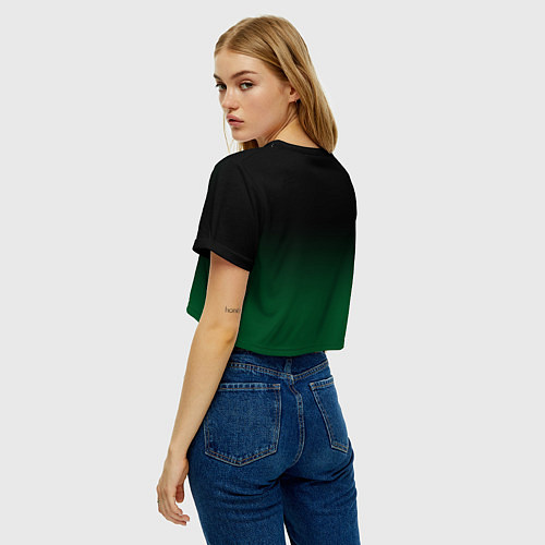 Женский топ ФК Краснодар - градиент / 3D-принт – фото 4