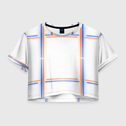 Женский топ Neon white orange blue