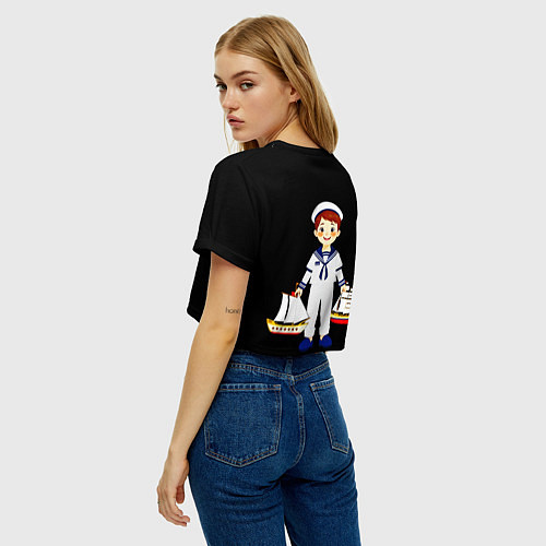 Женский топ Маленький морячок / 3D-принт – фото 4