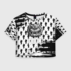 Женский топ Doom паттерн пипл краски