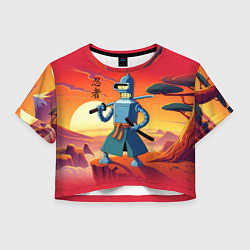 Женский топ Бендер ниндзя в Японском пейзаже