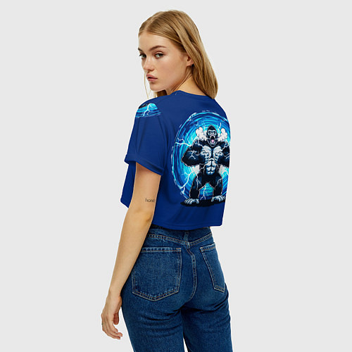 Женский топ Горилла показывает свою силу / 3D-принт – фото 4