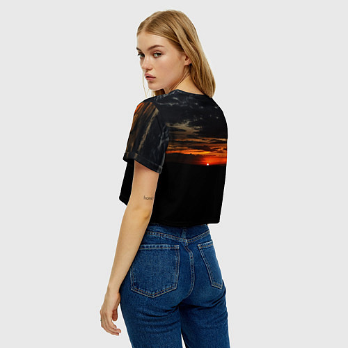 Женский топ Закат на плато / 3D-принт – фото 4