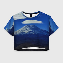 Женский топ Эльбрус с облаками