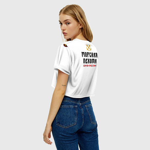 Женский топ Морская Пехота ВМФ / 3D-принт – фото 4