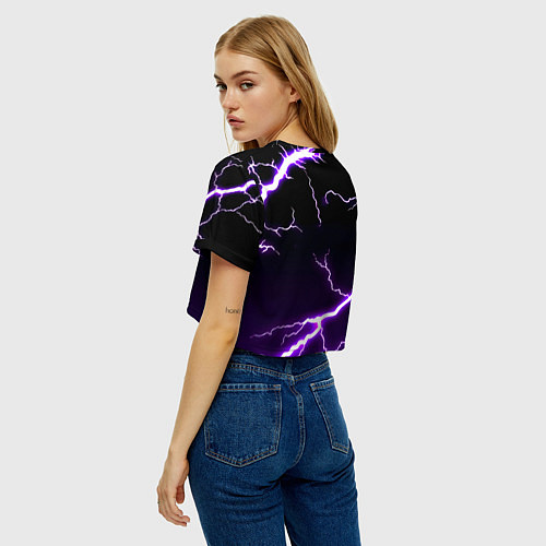 Женский топ Манчестер молнии шторм неон / 3D-принт – фото 4