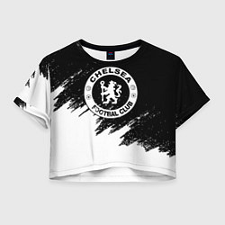 Женский топ Чели белые краски текстура