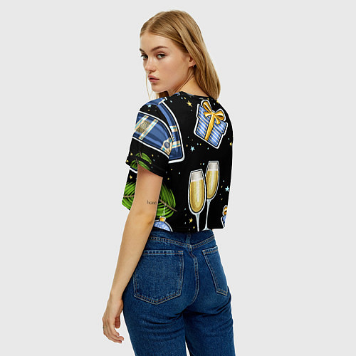 Женский топ Новогодний вайб / 3D-принт – фото 4