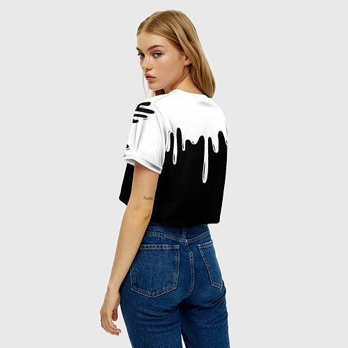 Женский топ Juventus капли красок / 3D-принт – фото 4