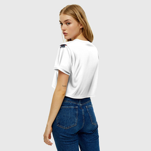 Женский топ Японское дерево и солнце / 3D-принт – фото 4