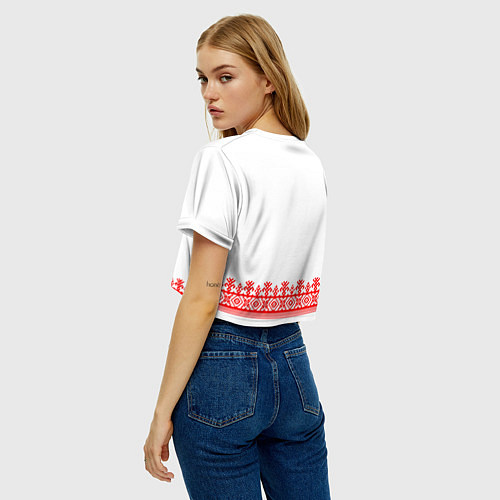 Женский топ Славянская вышиванка рубаха / 3D-принт – фото 4