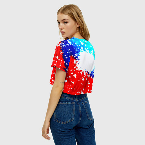 Женский топ Манчестер Юнайтед неон / 3D-принт – фото 4