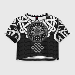 Женский топ Символика валькнут в орнаменте