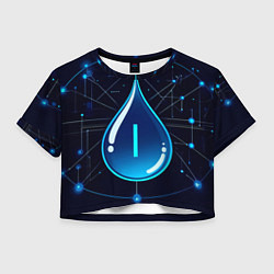 Женский топ Киберкапля группа крови I
