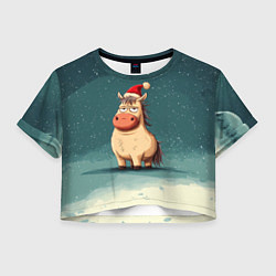 Женский топ Забавная мем - лошадка