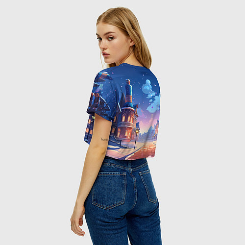 Женский топ Красная огненная металлическая лошадь 2026 / 3D-принт – фото 4