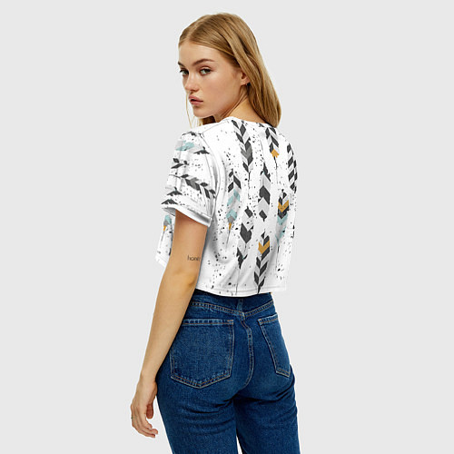 Женский топ Перья / 3D-принт – фото 4