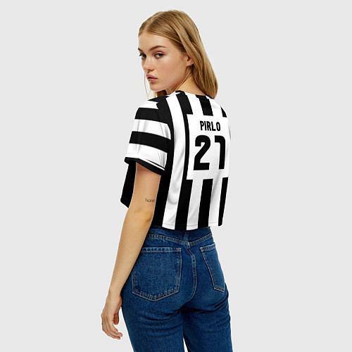 Женский топ Juventus: Pirlo / 3D-принт – фото 4