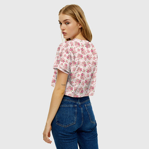 Женский топ Fashion sweet flower / 3D-принт – фото 4