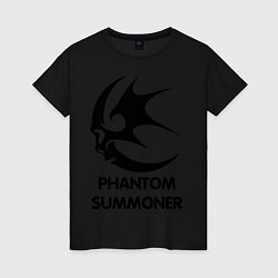 Футболка хлопковая женская Dark Elf Mage - Phantom Summoner, цвет: черный