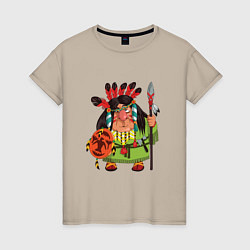 Женская футболка Забавные Индейцы 8