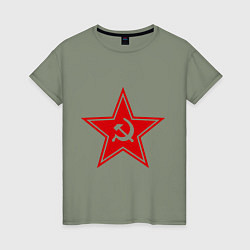 Женская футболка Звезда СССР
