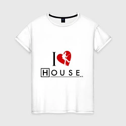 Женская футболка I love House MD