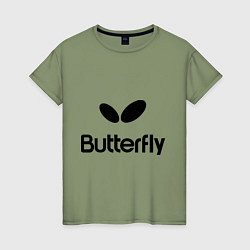 Женская футболка Butterfly Logo