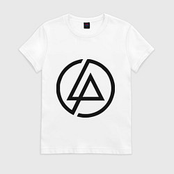Футболка хлопковая женская Linkin Park: Sybmol, цвет: белый