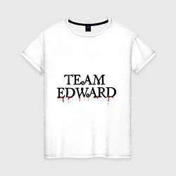 Футболка хлопковая женская Edward team, цвет: белый