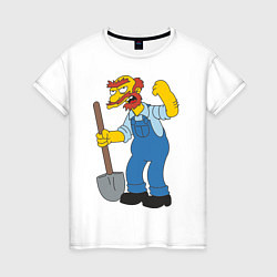 Женская футболка Groundskeeper Willie