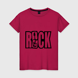Женская футболка Rock Logo