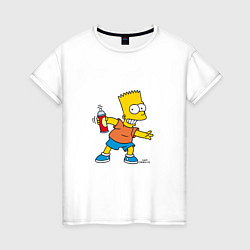 Женская футболка Симпсоны: Барт