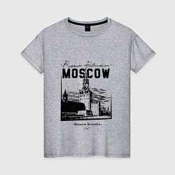 Женская футболка Moscow Kremlin 1147
