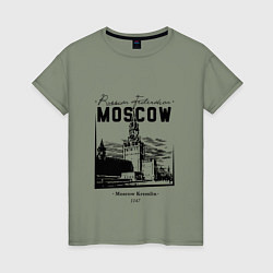 Женская футболка Moscow Kremlin 1147
