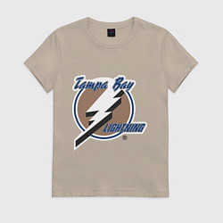 Футболка хлопковая женская Tampa Bay, цвет: миндальный