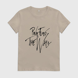 Футболка хлопковая женская Pink Floyd, цвет: миндальный